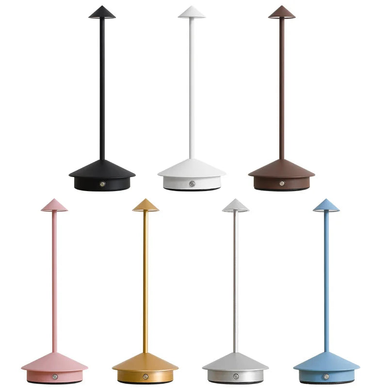 Aero-Light: Type-C Fast-Charge Cordless Lamp The "Solo Glow" Portable Touch LED Table Lamp