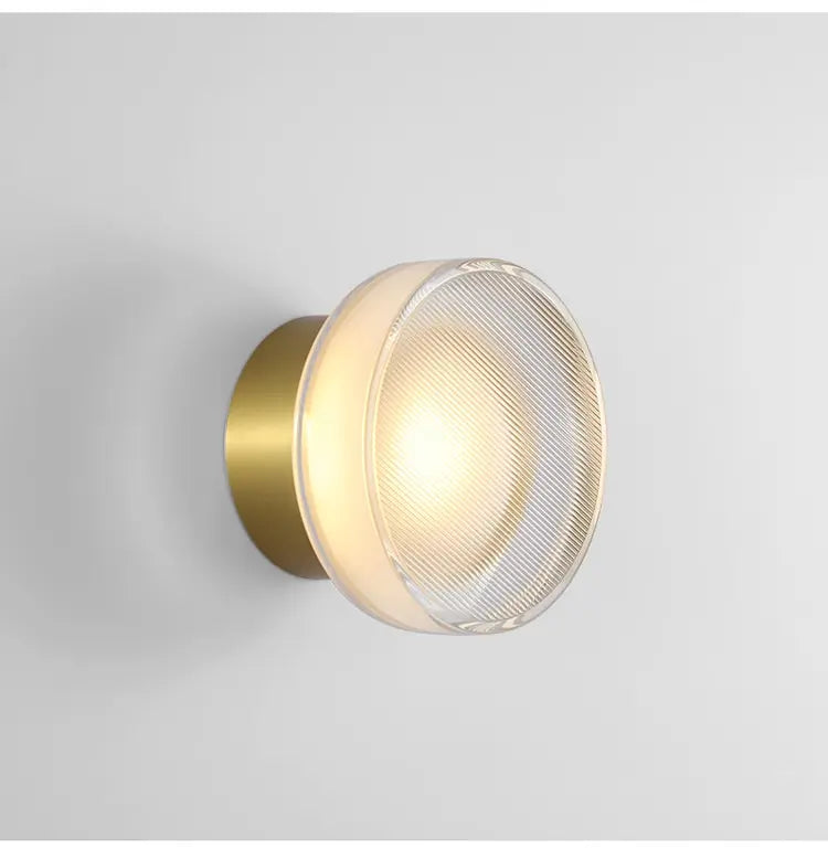 Modern Spanish Glass LED Wall Lamp - Luxury Decorative Sconce