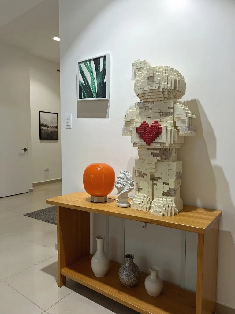 Artisan Macaron Series: Warm Glass Table Light Orbital Soft-Light Glass Desk Lamp