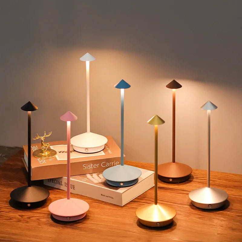 Aero-Light: Type-C Fast-Charge Cordless Lamp The "Solo Glow" Portable Touch LED Table Lamp