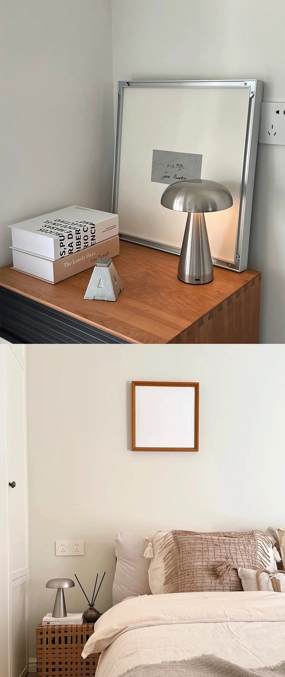 Cordless Bedside Night Light - Dimmable Reading Lamp for Bedroom