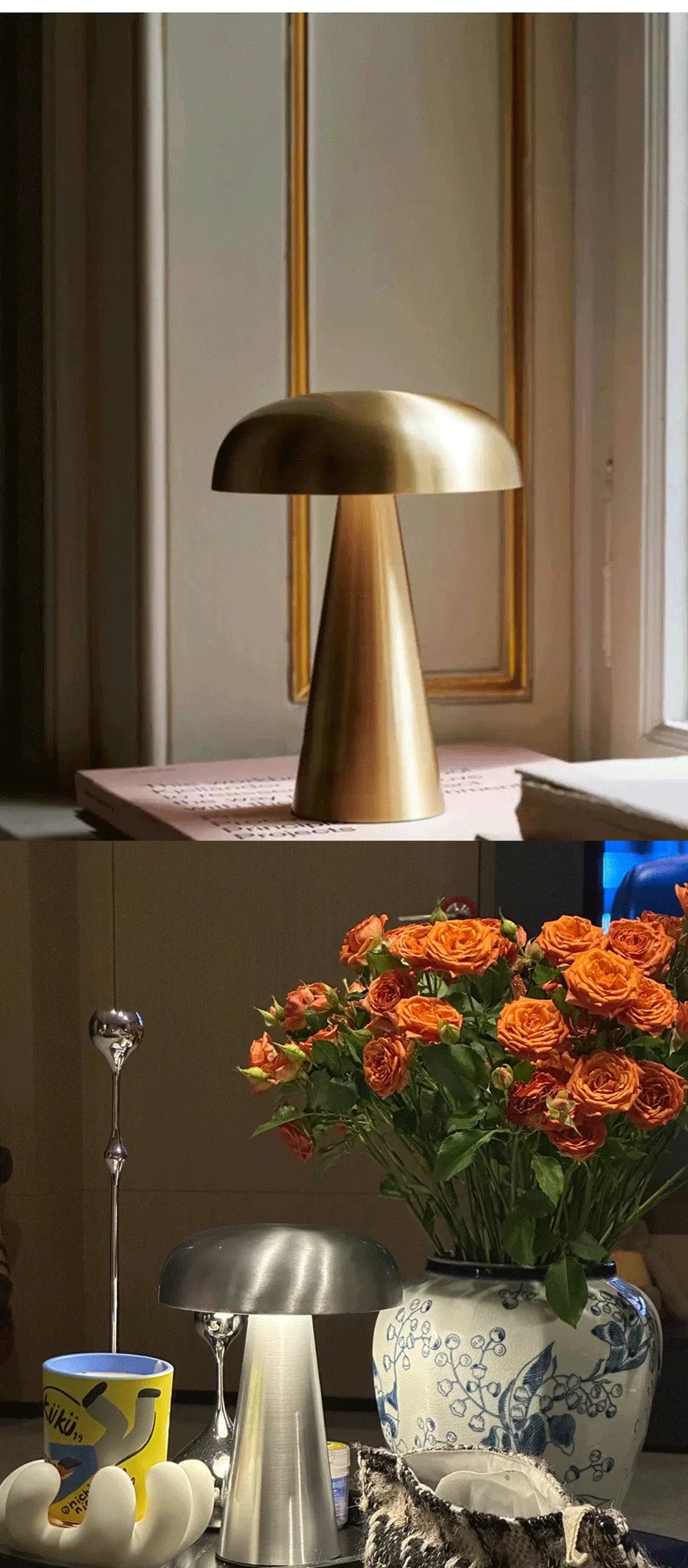 Cordless Bedside Night Light - Dimmable Reading Lamp for Bedroom